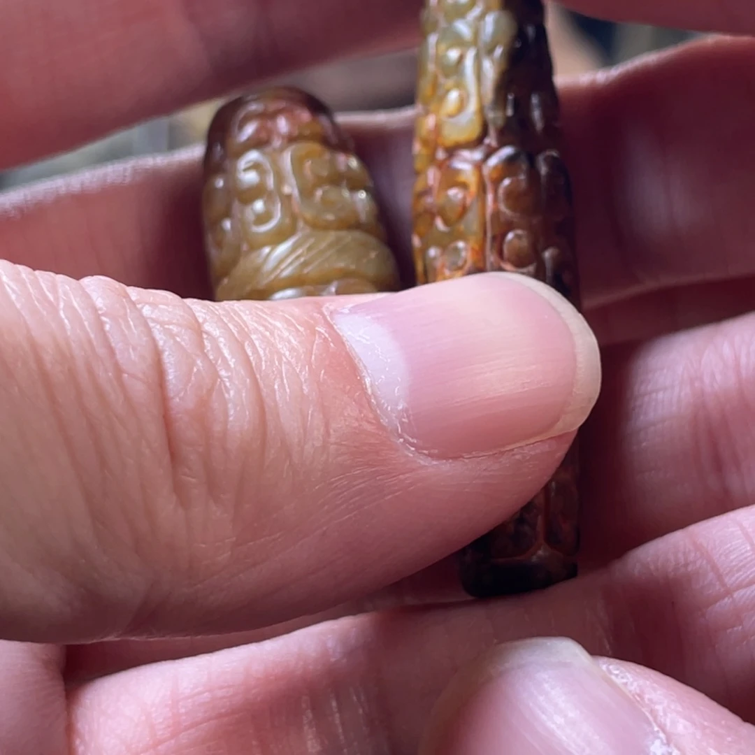 和田玉无未镶嵌青*