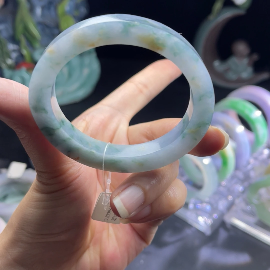 定制翡翠未镶嵌天然翡翠A货手镯