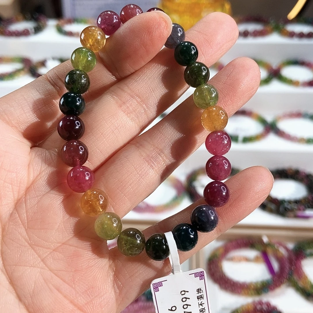 手链未镶嵌碧玺G2316素圈颜色微差