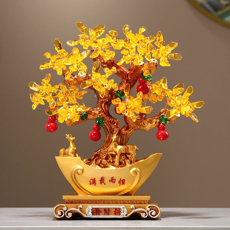 高档满载而归福鹿摆件玄关客厅办公室装饰乔迁开业礼品摆设新中式