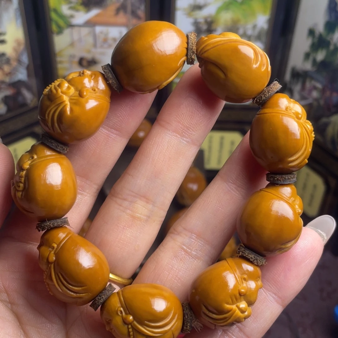 手串/手链橄榄核光背弥勒