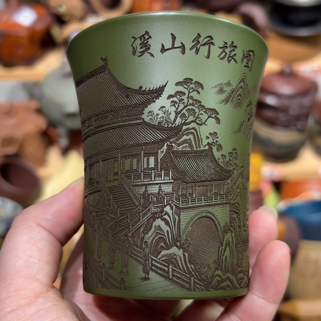 紫砂茶杯宜兴紫砂主人杯