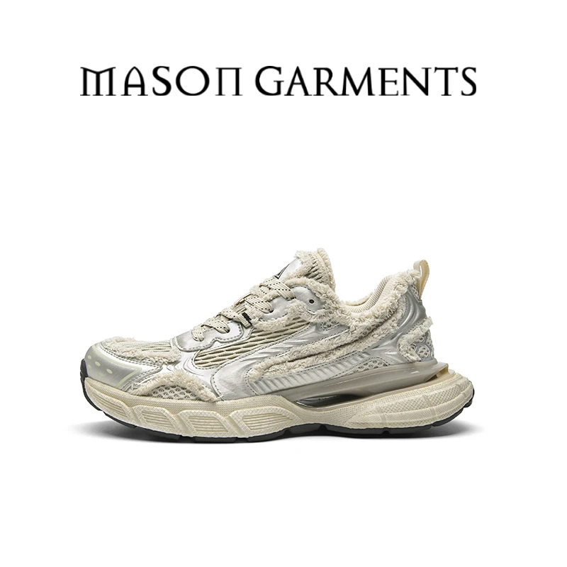 MASON GARMENTS牢笼2 秋日穿搭复古老爹网面透气低帮鞋时尚休闲鞋