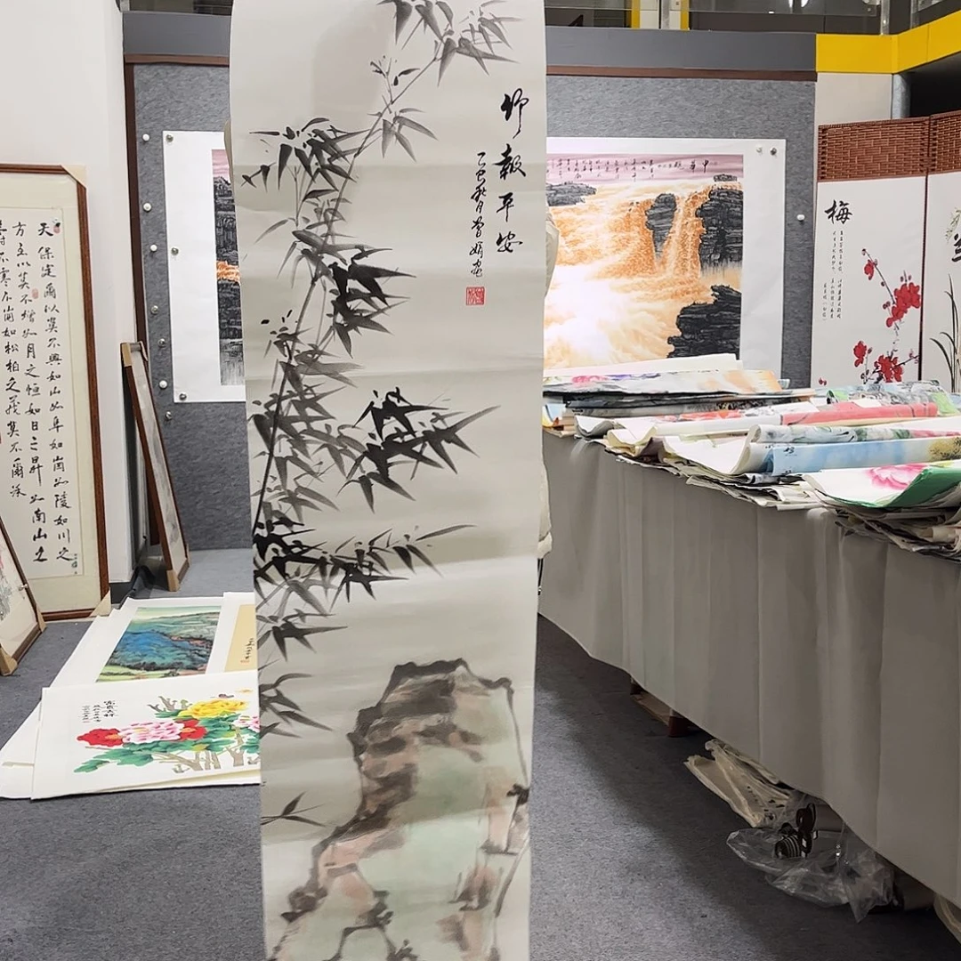 国画HT国画单幅任发35x140