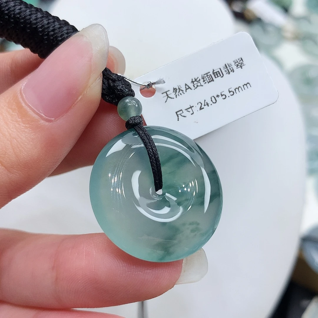 翡翠未镶嵌胸饰翡翠91，24/5.5