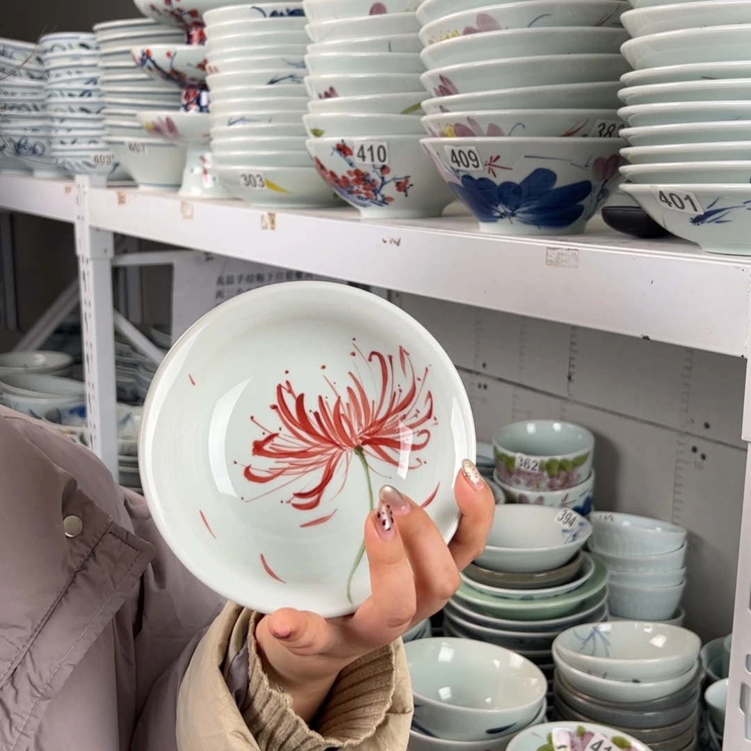 微瑕手绘6寸正德碗（单只装随机图案）