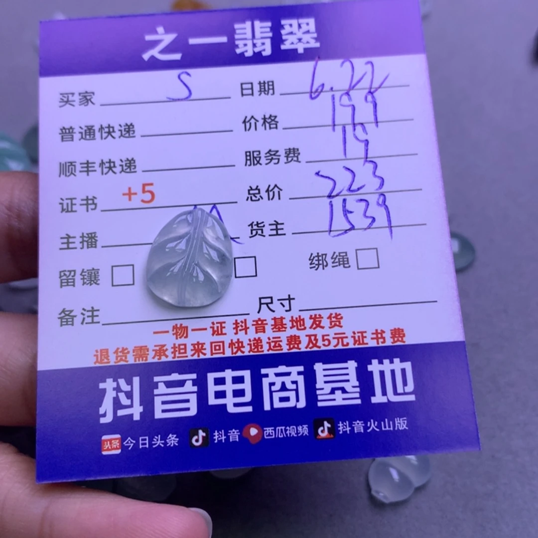 翡翠未镶嵌颈饰s****君翡翠