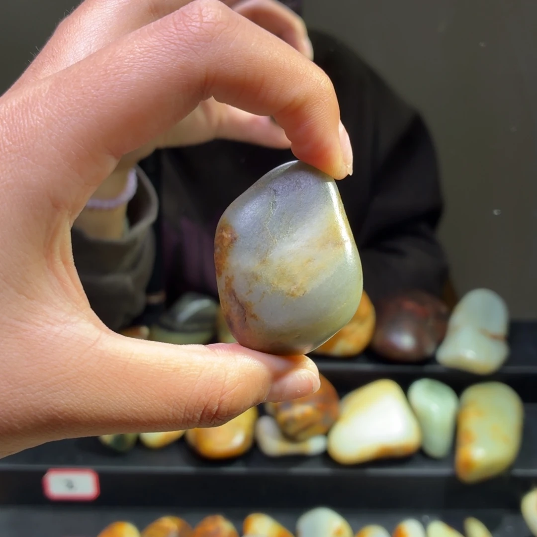 和田玉未镶嵌挂件47.7