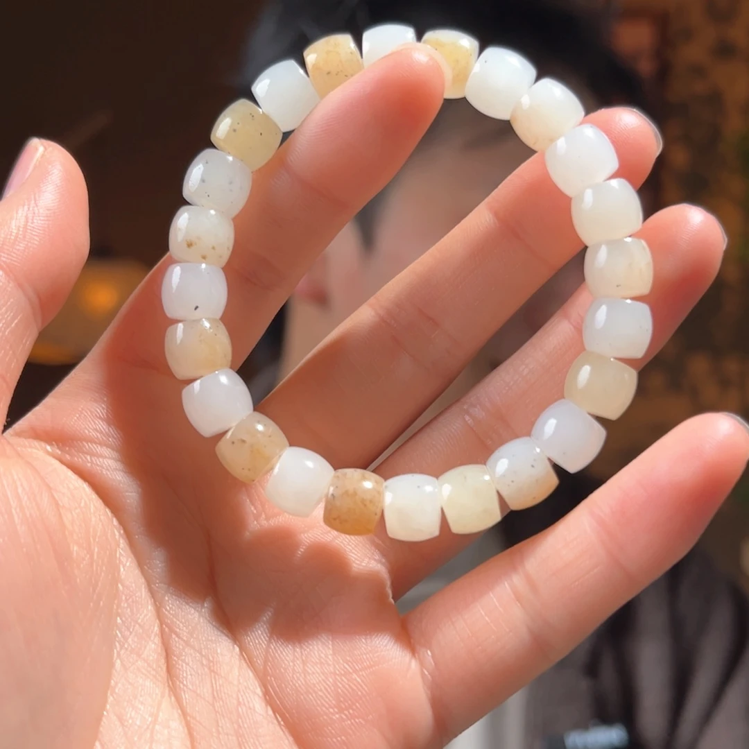 未镶嵌手串和田玉青花9mm300