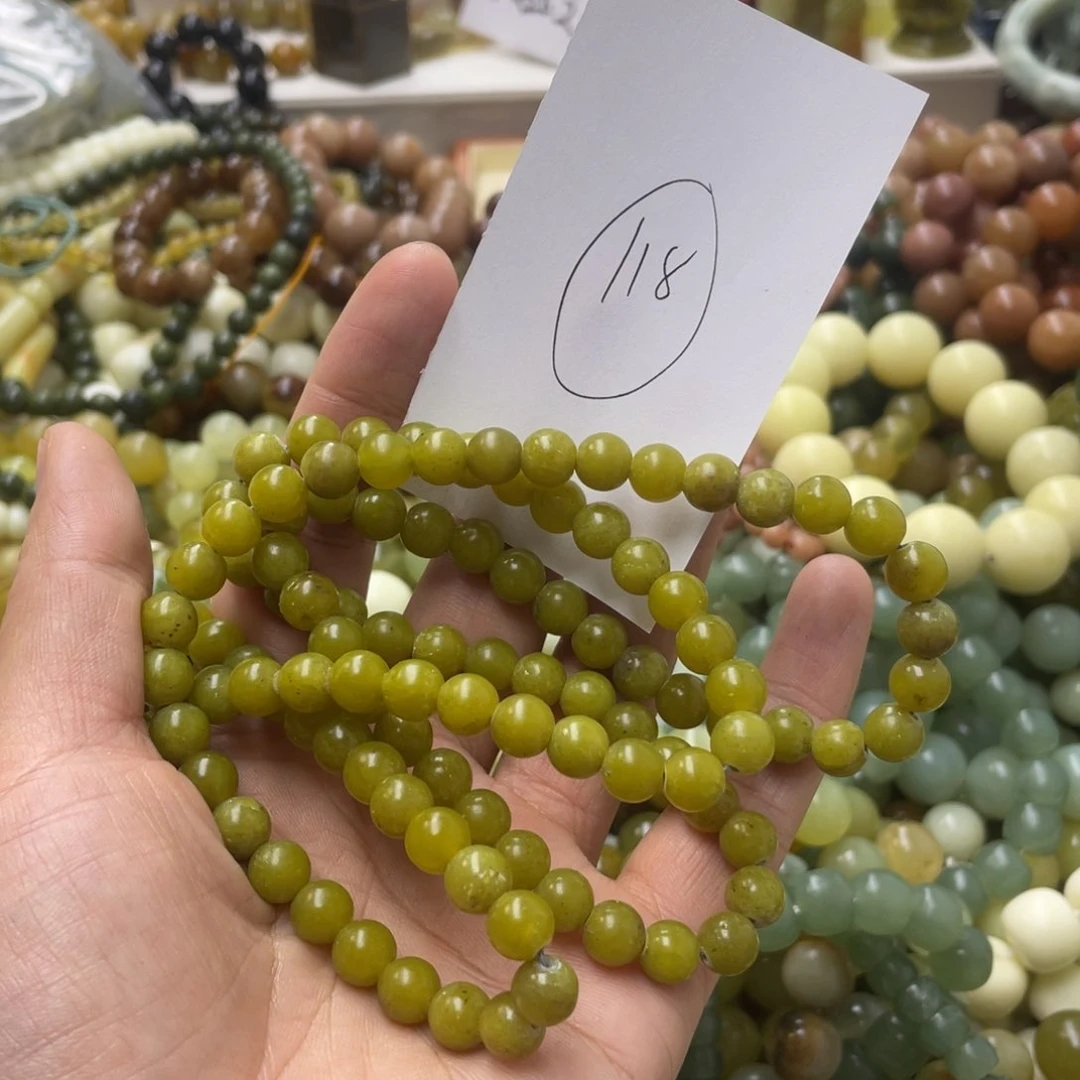 蛇纹石玉手链未镶嵌