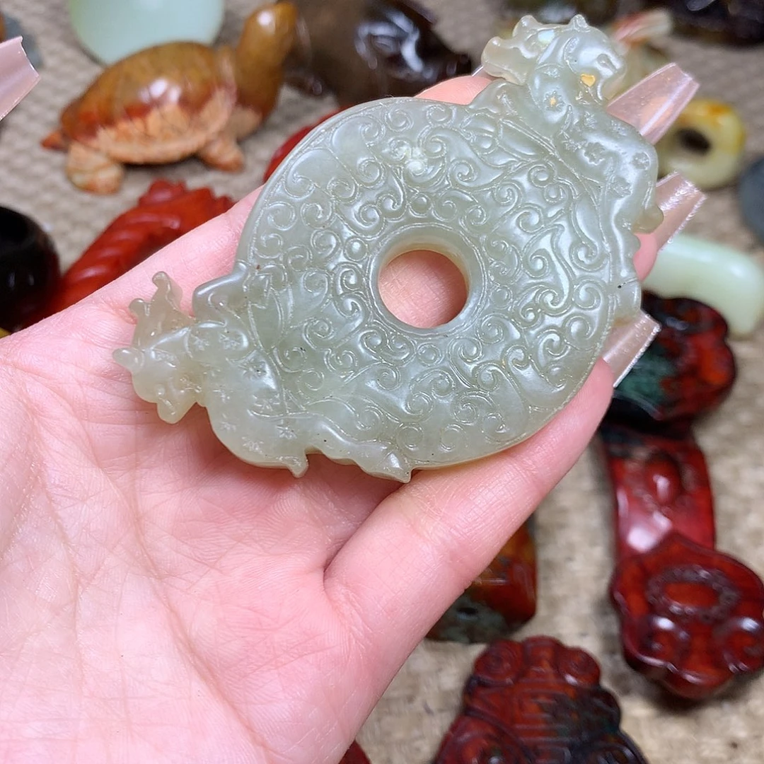 白玉菩提吊坠挂件