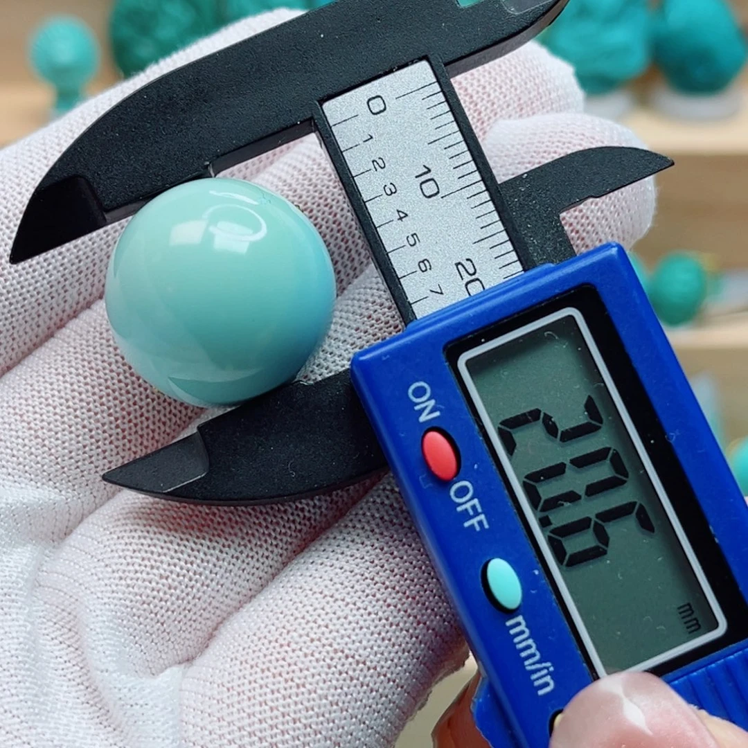 未镶嵌绿松石圆珠