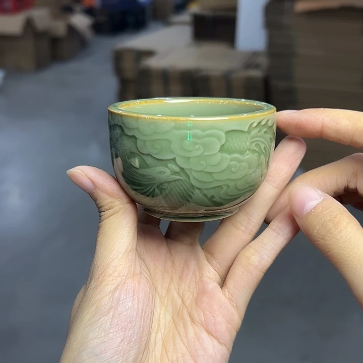 龙泉云间青瓷小米茶器