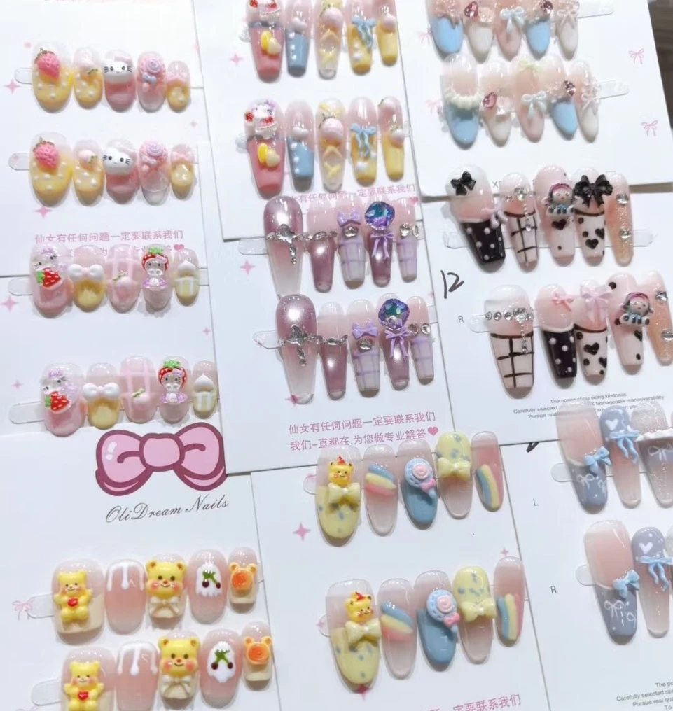 纯手工穿戴甲下单备注编码昵称默认不包邮