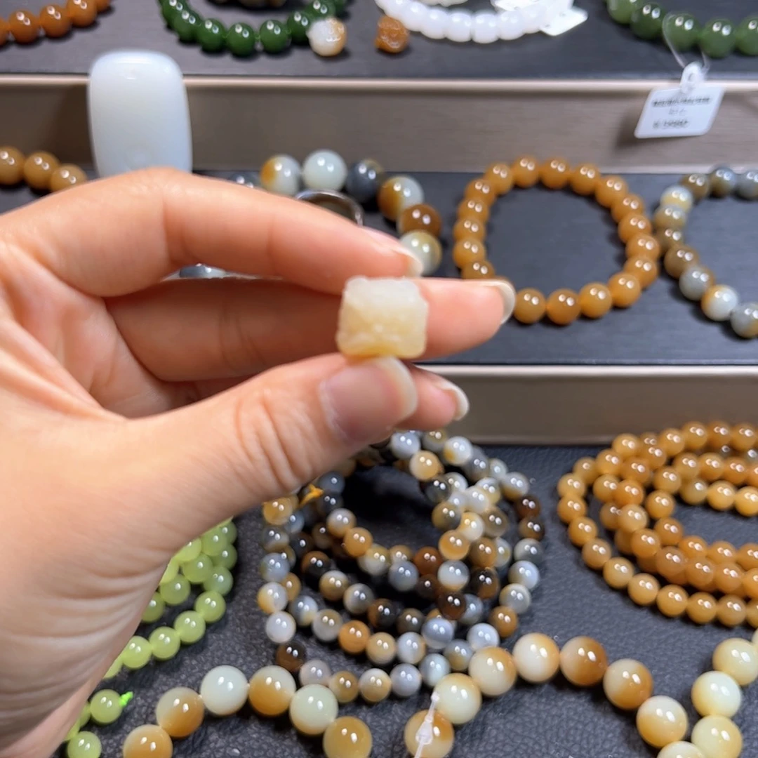 和田玉单珠未镶嵌?*