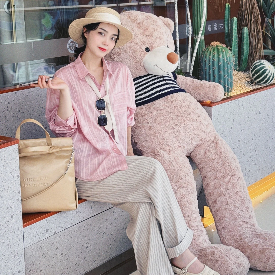 GIRDEAR/哥弟宽松时尚气质甜美百搭小众极简设计感衬衣1300989