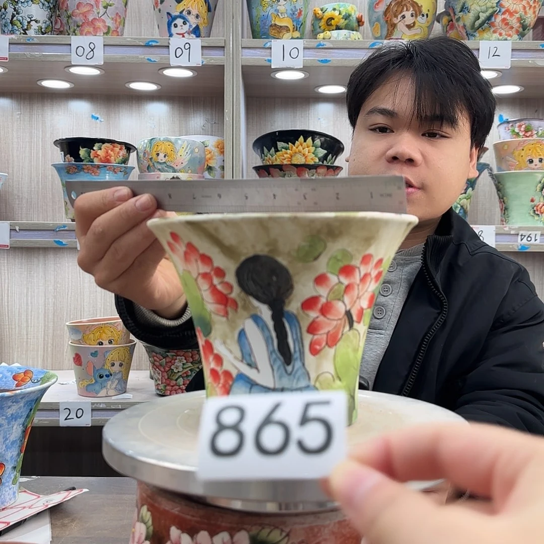 紫砂花盆瑕疵瑕疵865