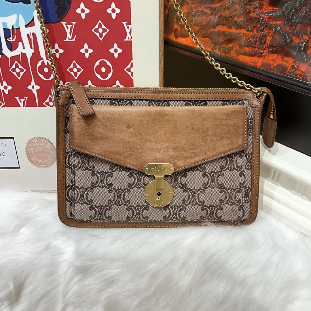 95新 Celine/思琳 Celine 赛琳丹宁单肩包 a6404