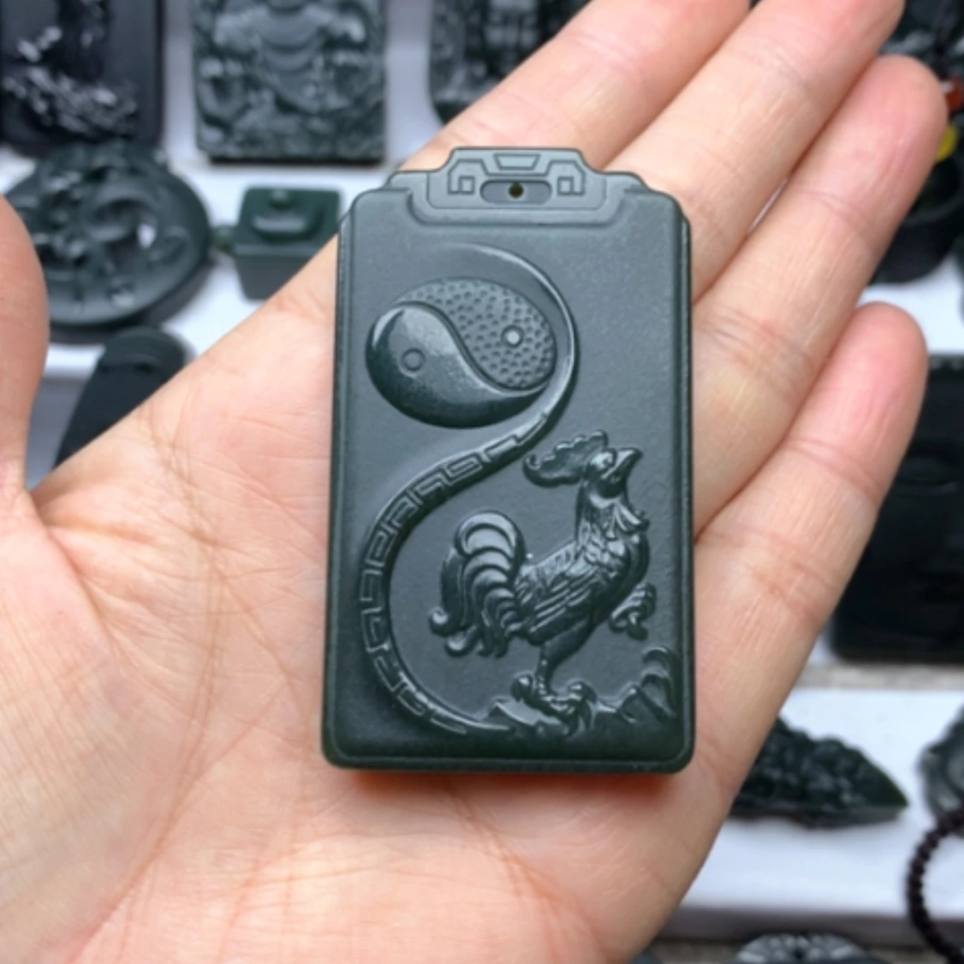 【闪购商品】和田玉颈饰未镶嵌用****9双面雕刻