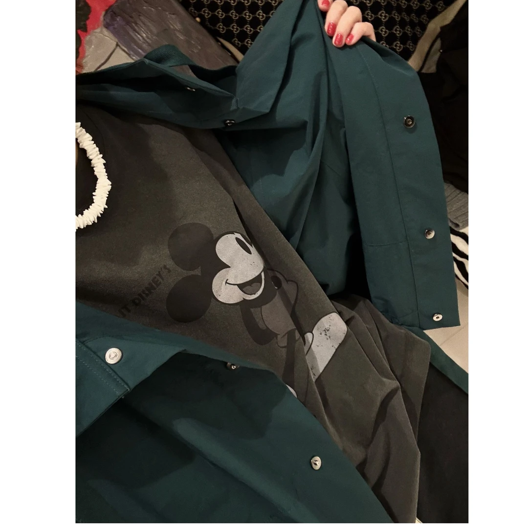 韩国空运 面料做旧老鼠T恤  J24T335