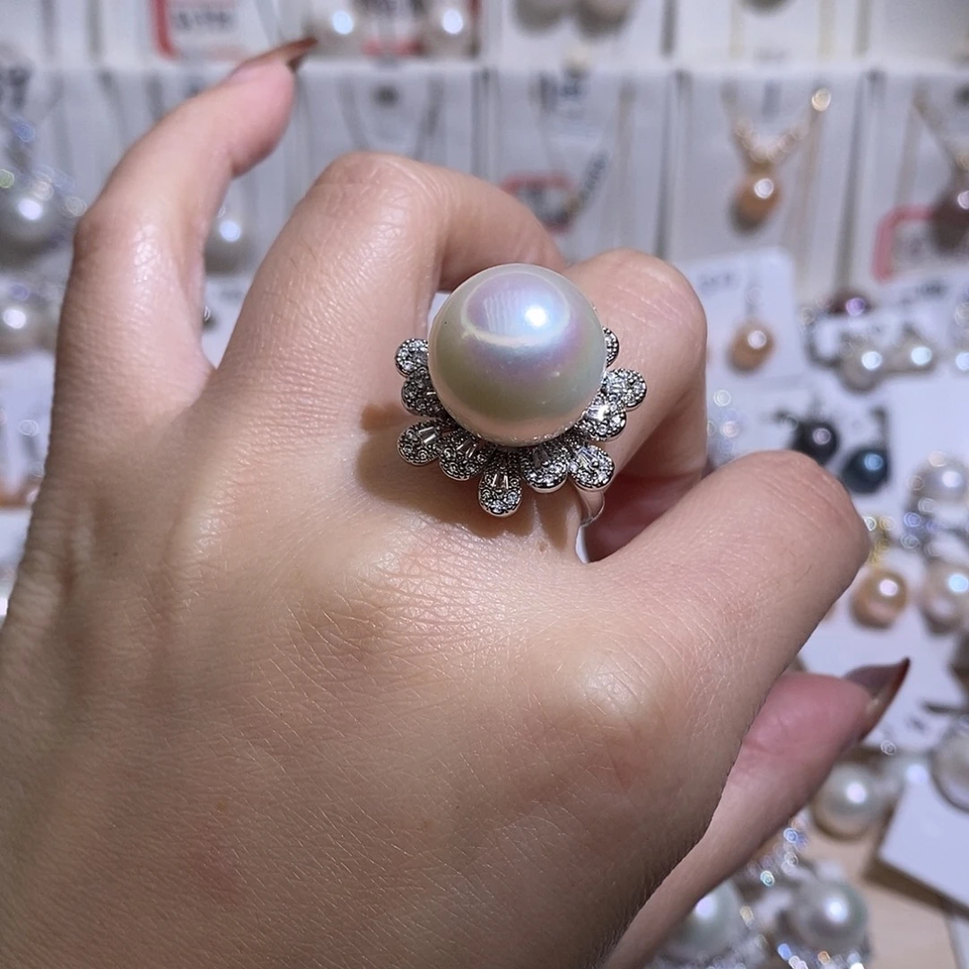 未镶嵌淡水珍珠戒指w15.7
