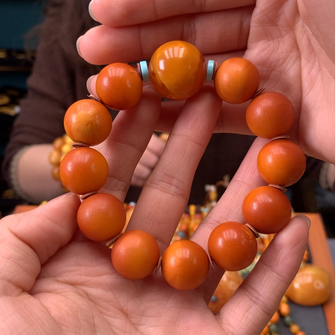 蜜蜡未镶嵌手串天然