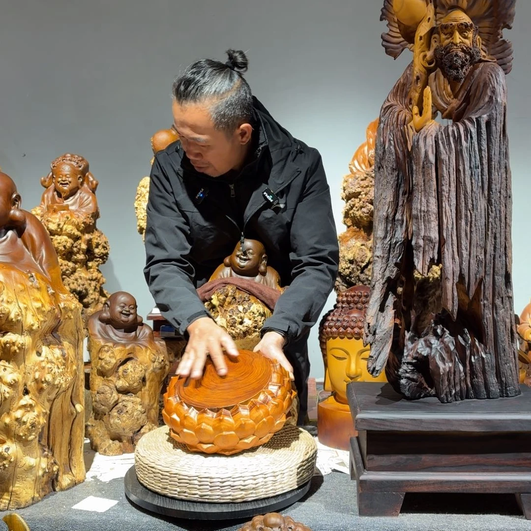 香樟木香樟木五层莲花座