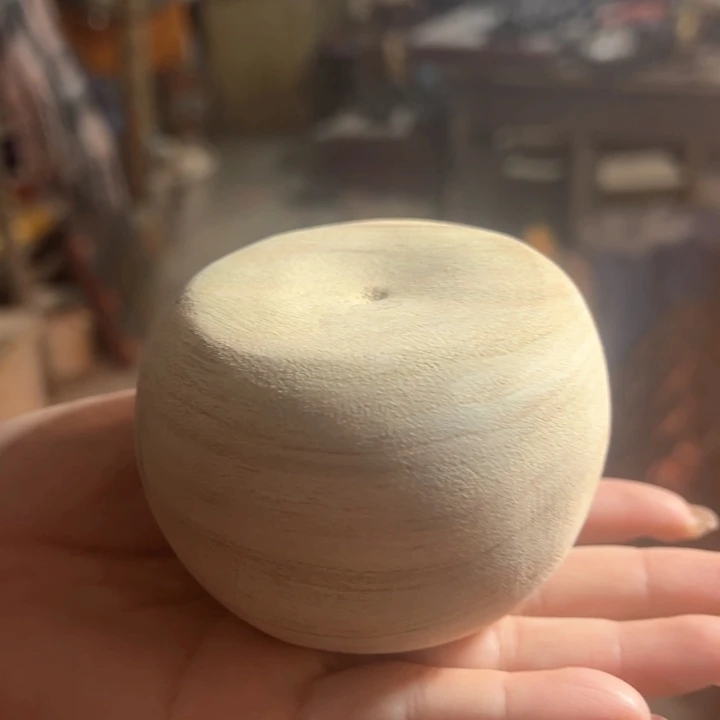 木红心香樟木白胚苹果一个