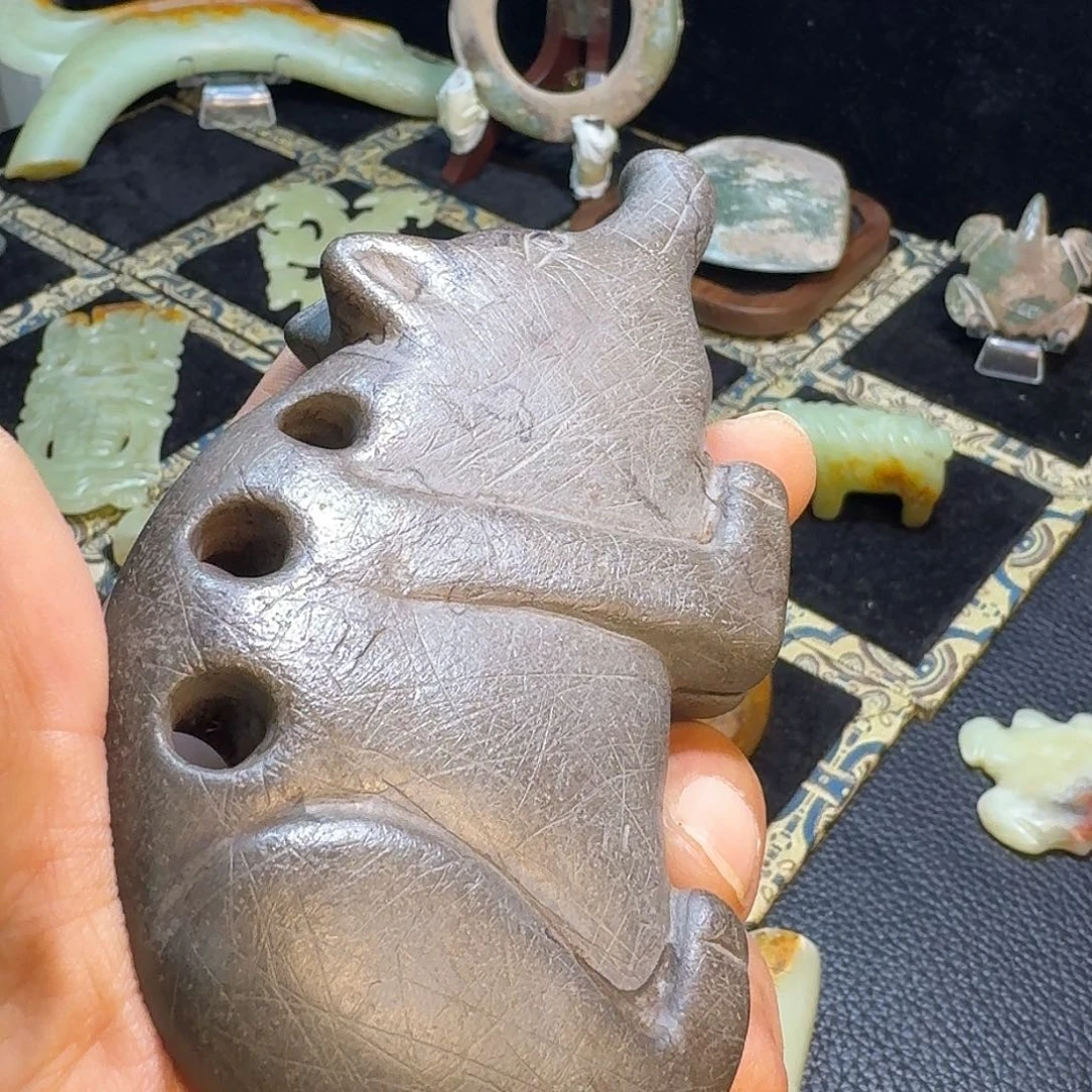 快***来玉玉摆件煤牛器型