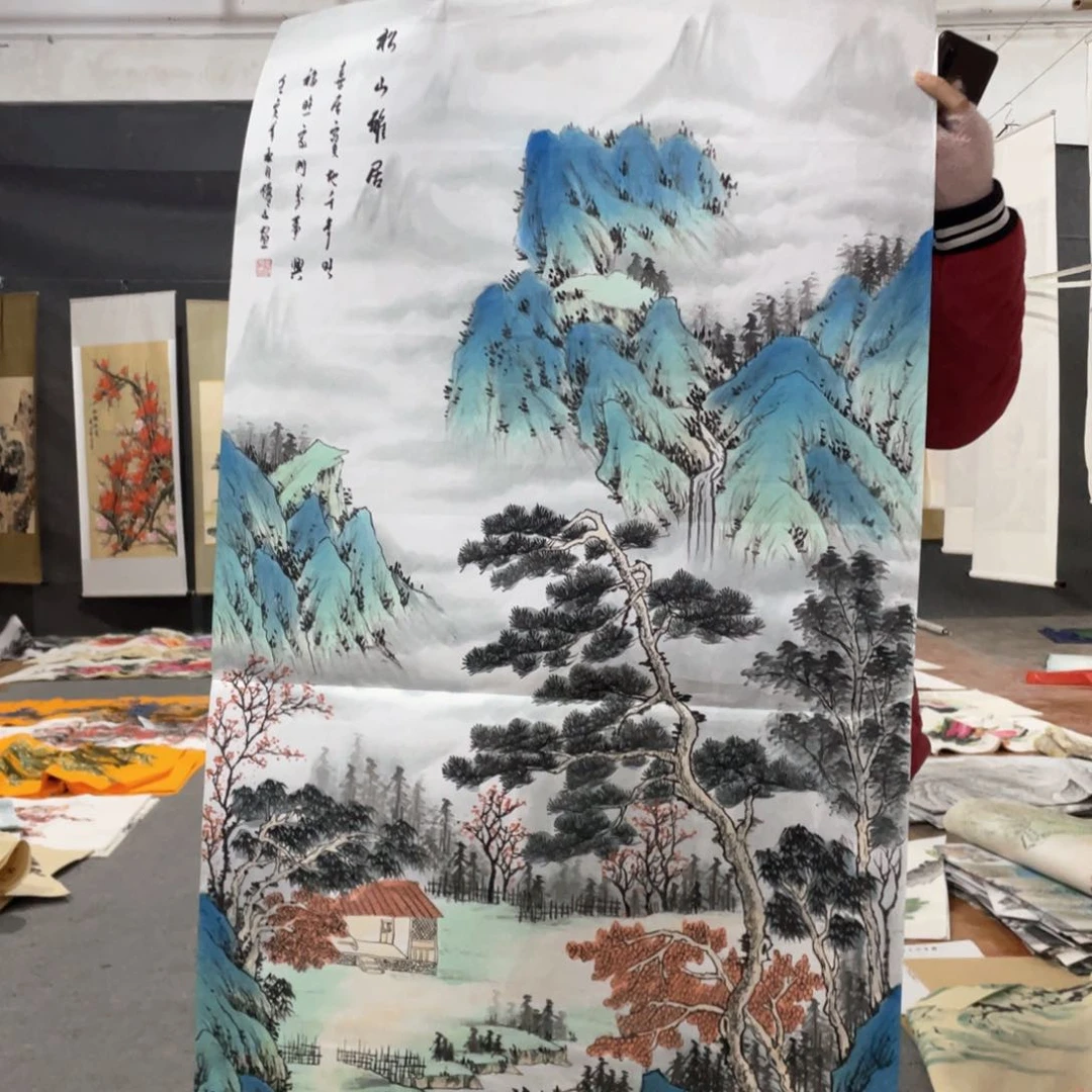 国画国画作品画心一张