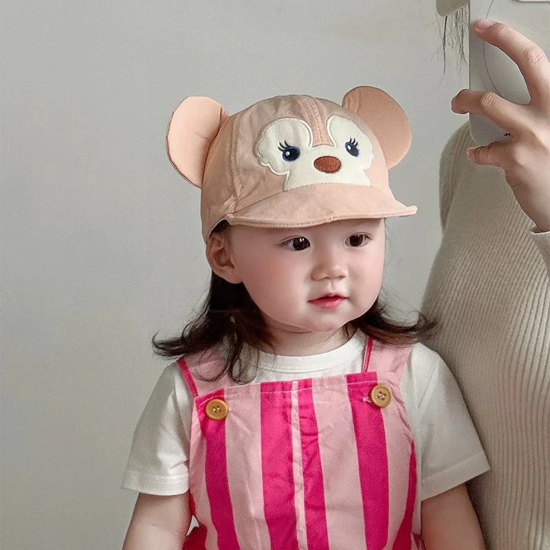 宝宝帽子春秋薄款遮阳防晒可爱可爱软檐鸭舌帽男女童速干棒球帽夏