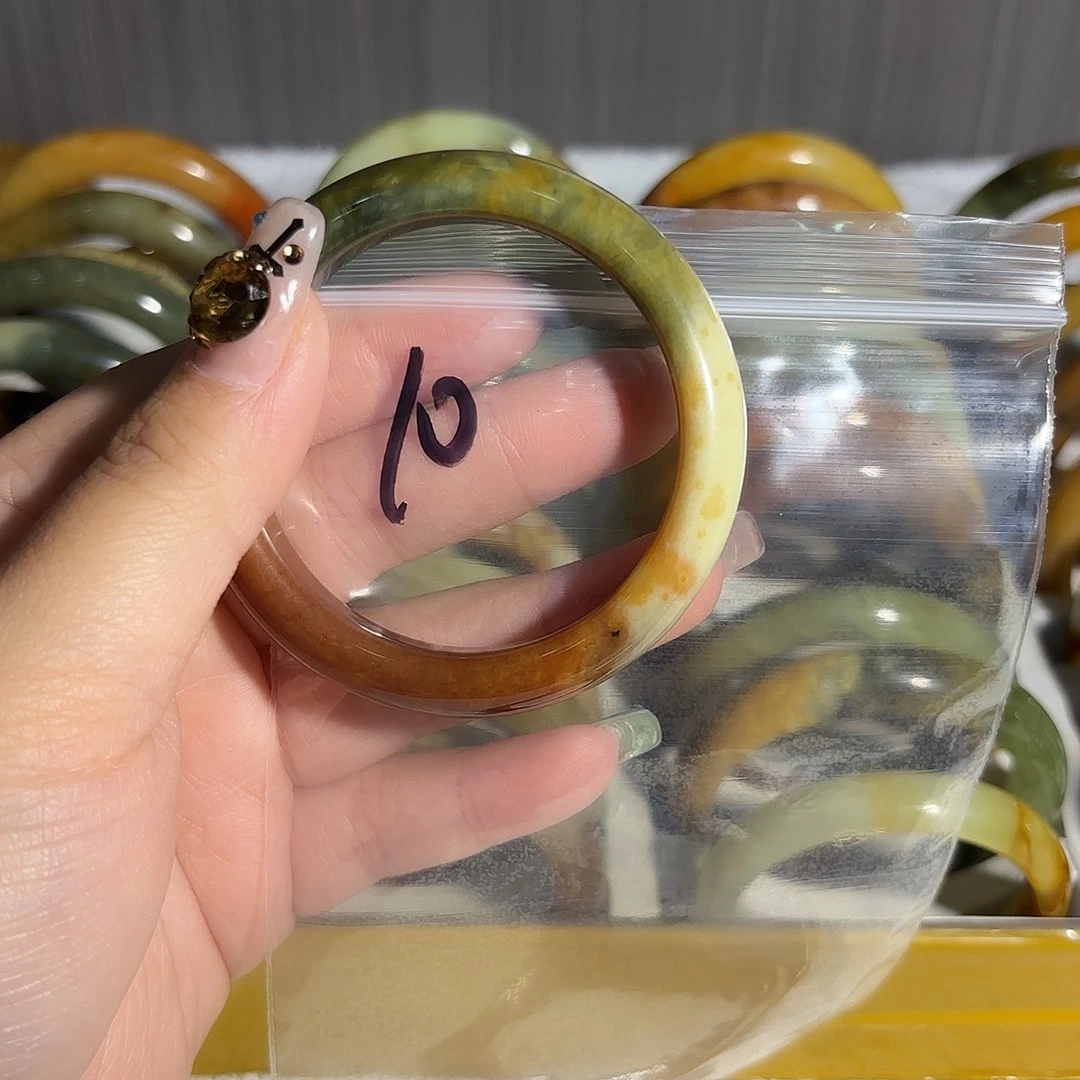 火***凰蛇纹石玉未镶嵌手镯