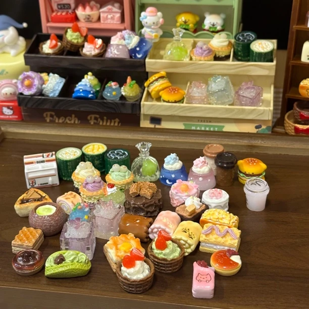 【直播拆 对对碰】仿真食物拆定制高货立体食玩DIY树脂