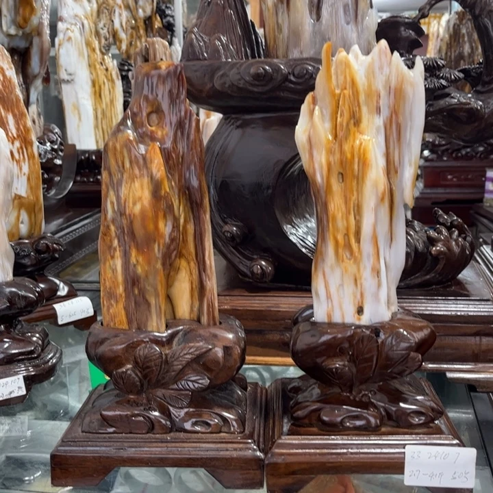 石材树化摆件家居饰品
