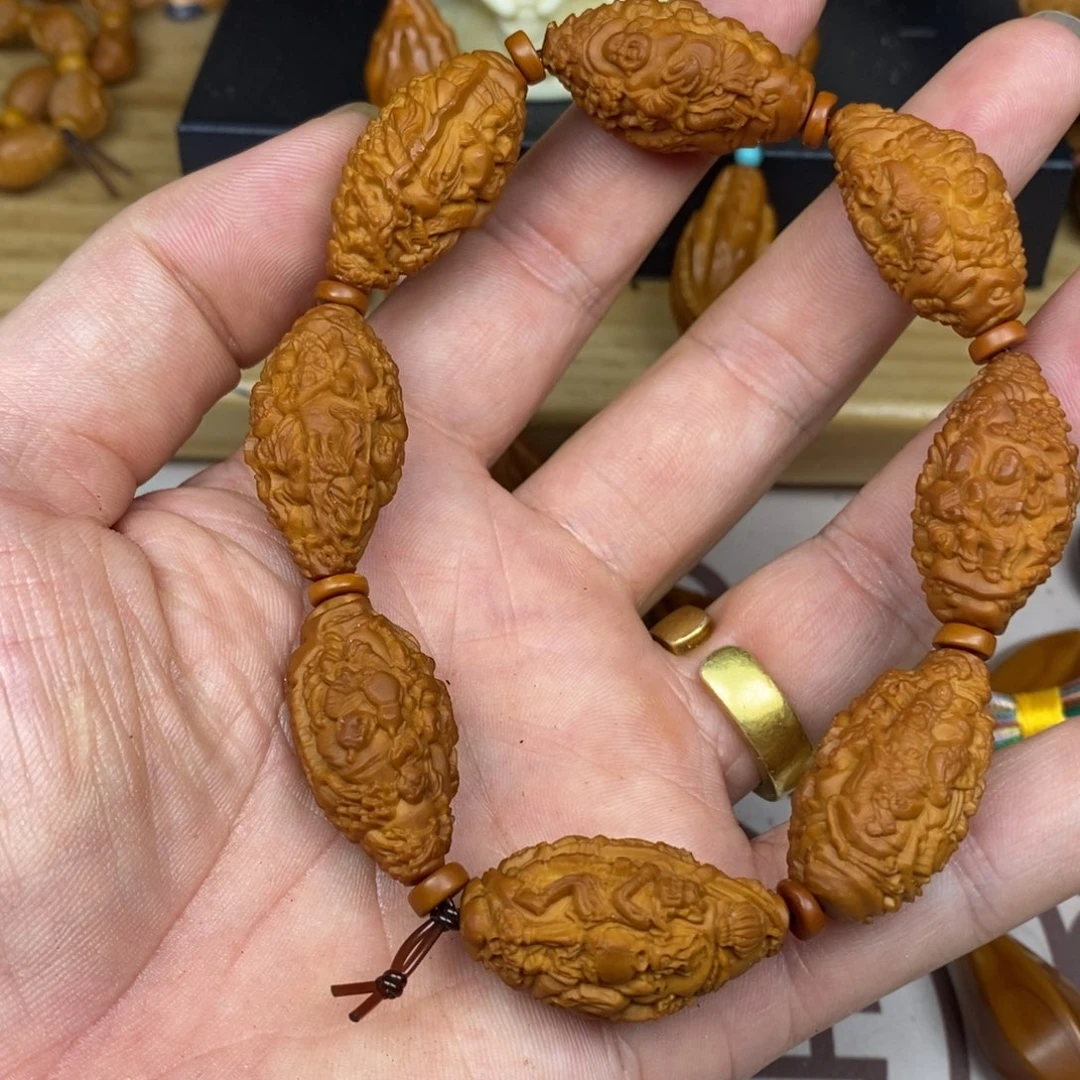 橄榄核手串/手链橄榄核橄榄核雕刻强