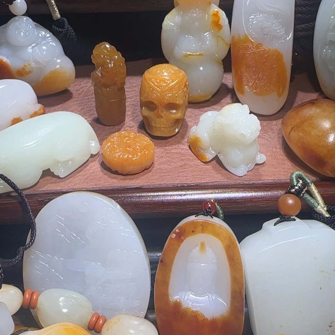 和田玉未镶嵌挂件