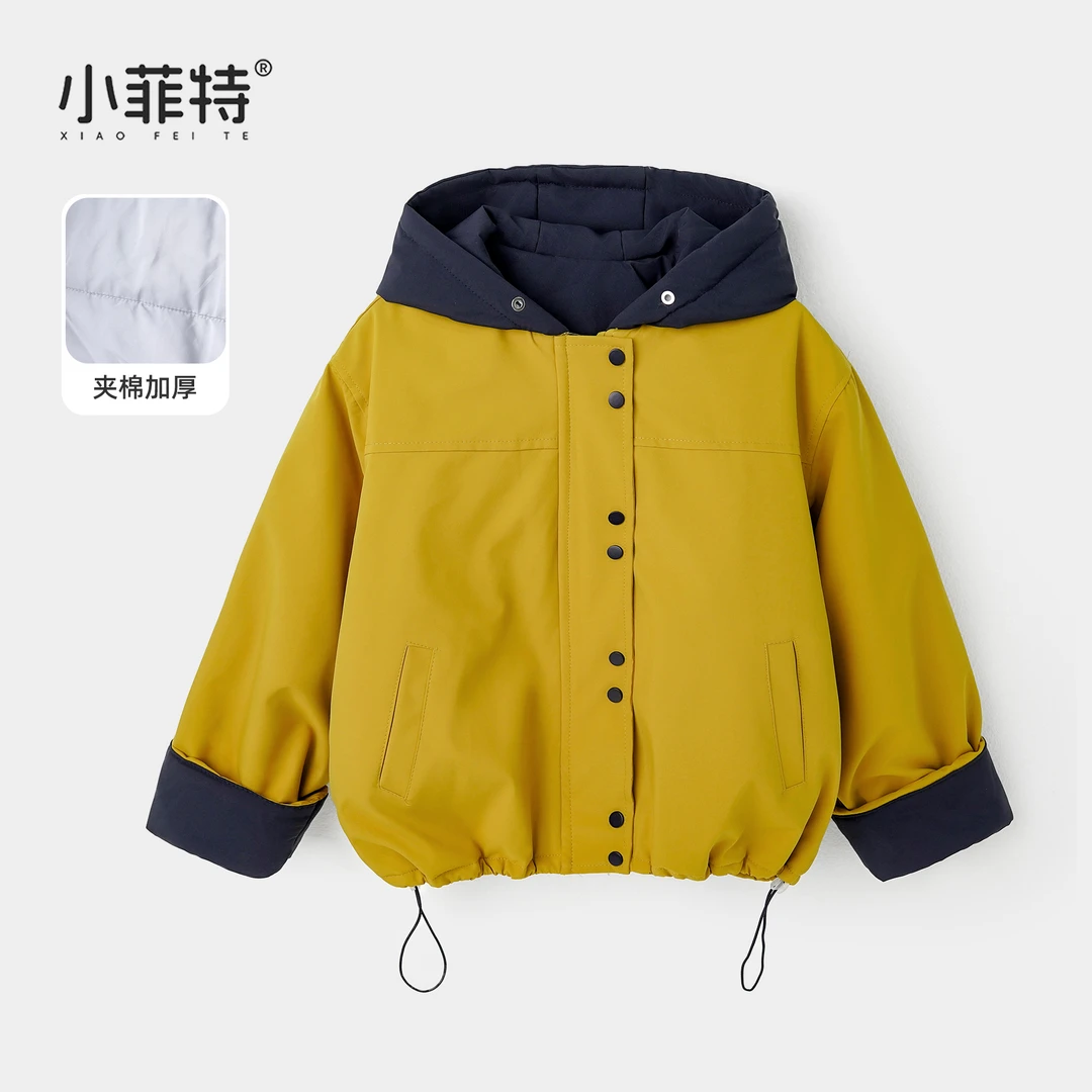 小菲特女童冬连帽加厚外套中大童儿童三防保暖棉衣派克BGYD56918