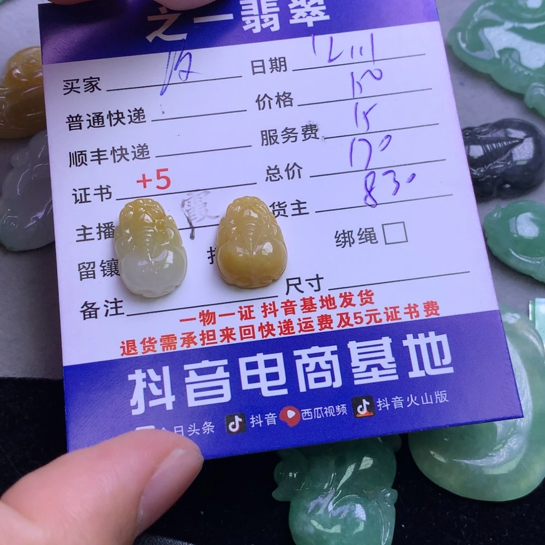 颈饰未镶嵌翡翠汐*
