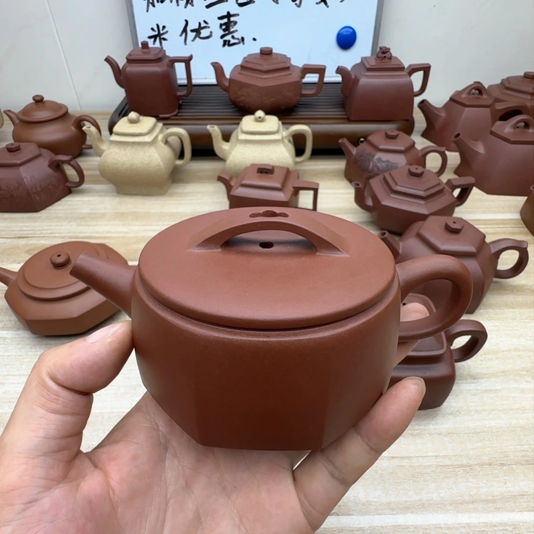 紫泥壶大*哥半手工制作紫泥八方汉瓦，微瑕福利