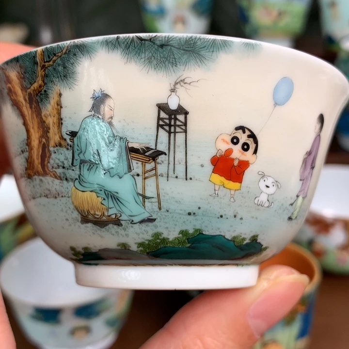 瓷景德镇手绘定制主人杯