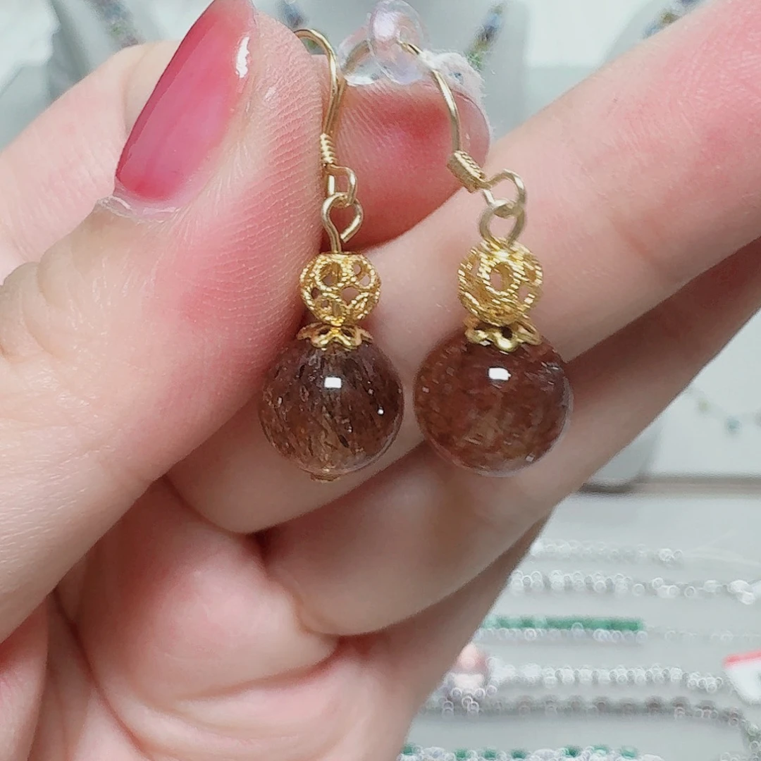 925银合成碳硅石耳钉