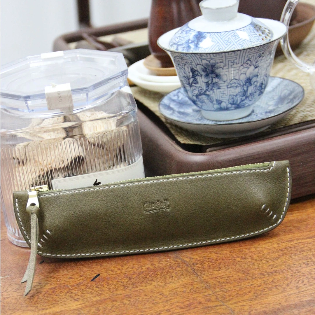 UPSOIL美式复古原创设计师手工制作 小容量笔袋