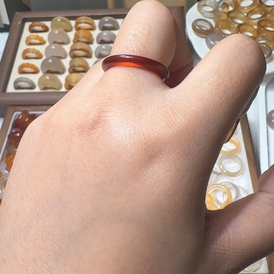 未镶嵌戒指玛瑙/玉髓427港17.5