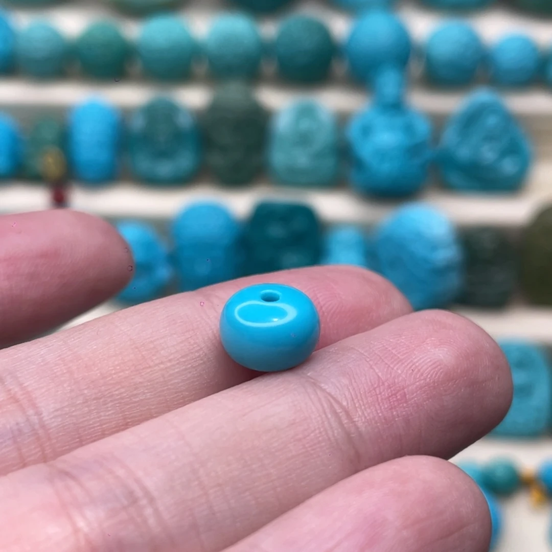 绿松石未镶嵌颈饰卡9-6.5