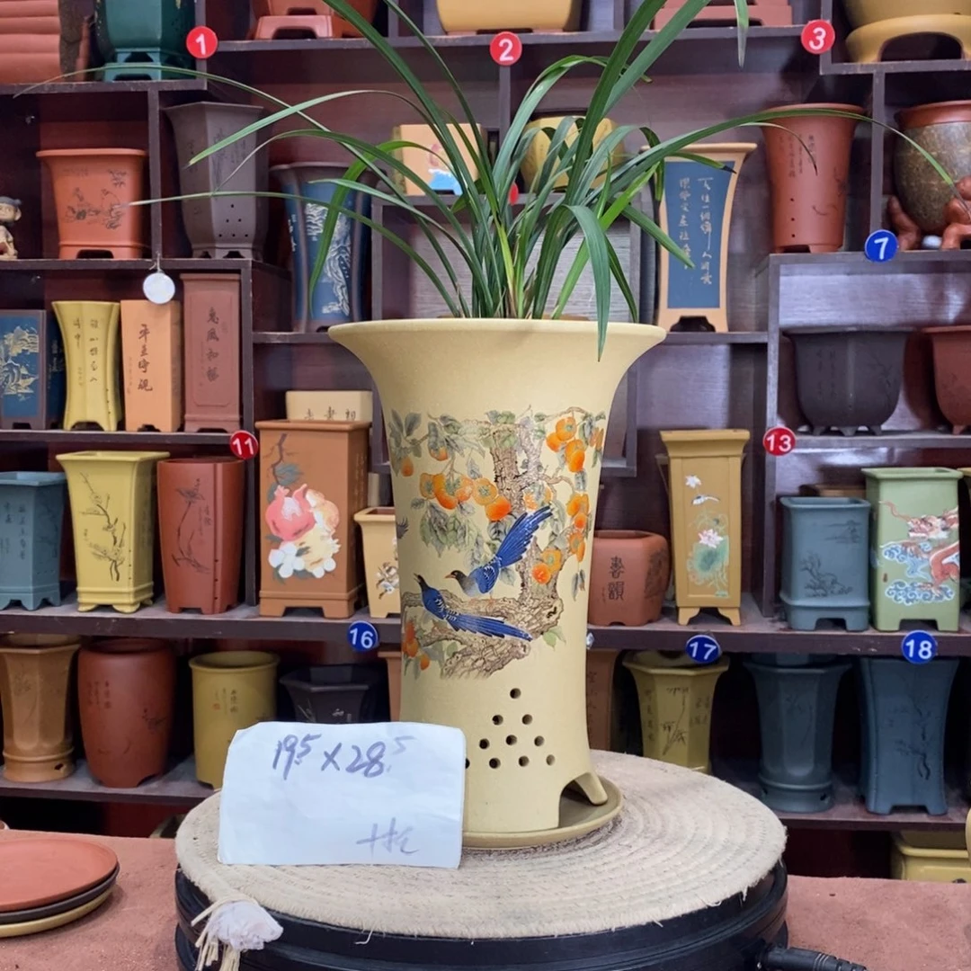 紫砂艺术紫砂花盆