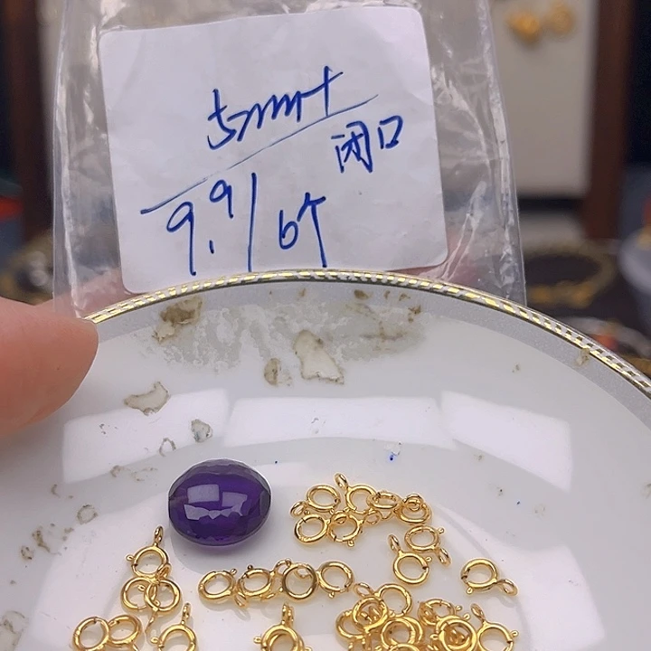 银S925镶嵌颈饰紫晶紫晶925镶嵌31