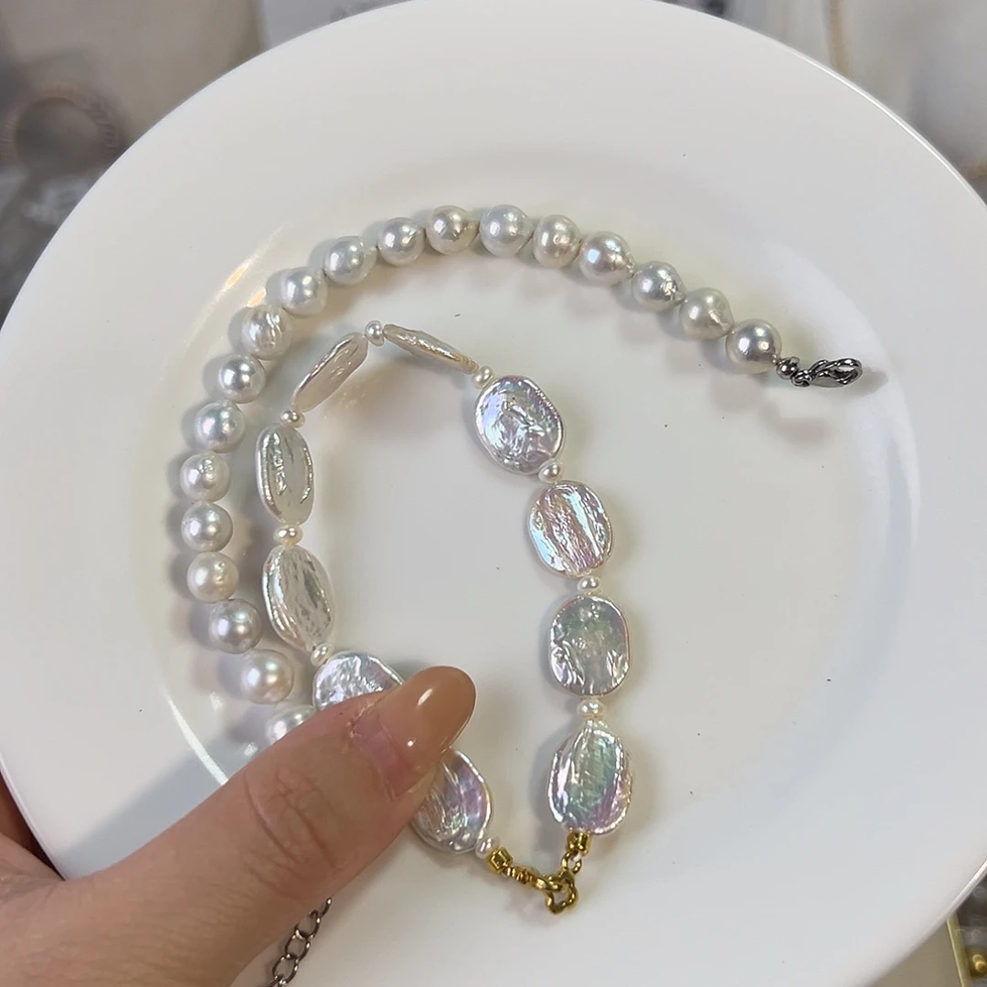 淡水珍珠天然淡水珍珠钛钢