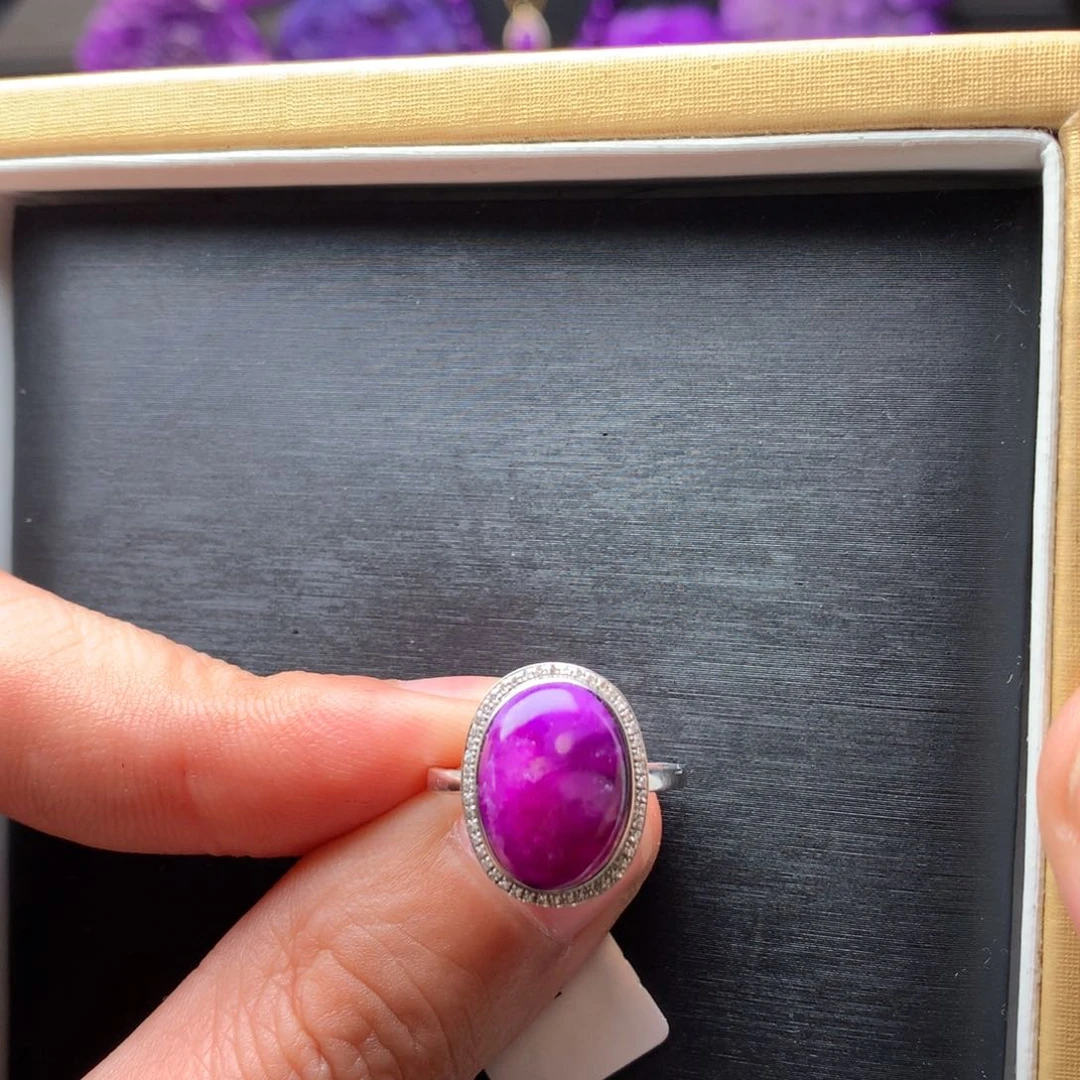 苏纪石（舒俱来）戒指18K金镶嵌