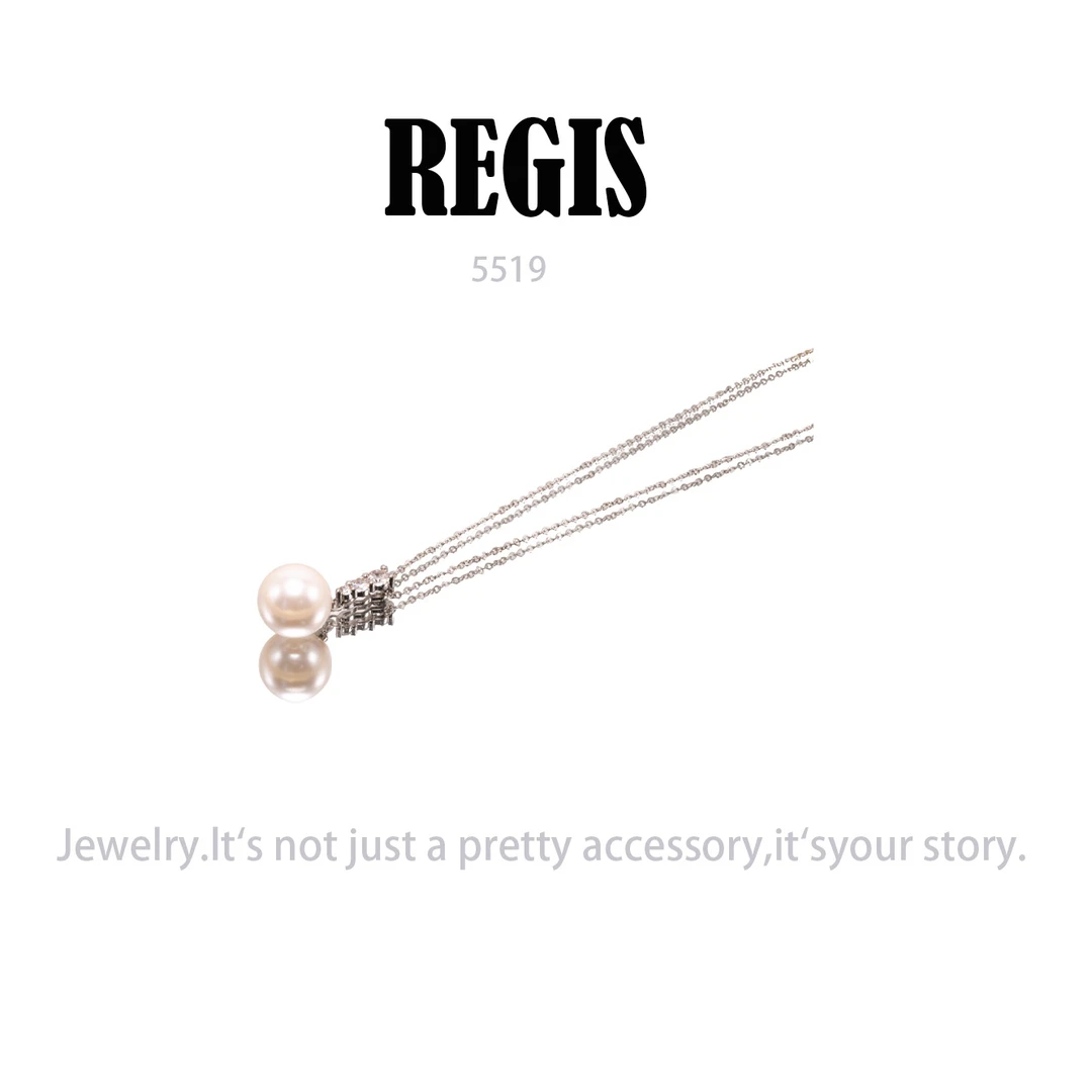 镀K金 REGIS  项链~5519（40+5cm）