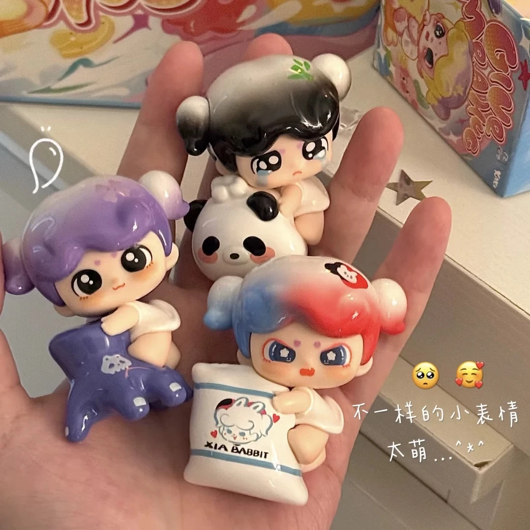 （拆盒）XAXA抱一吓吓系列盲盒潮玩具可爱公仔手办摆件女生日礼物